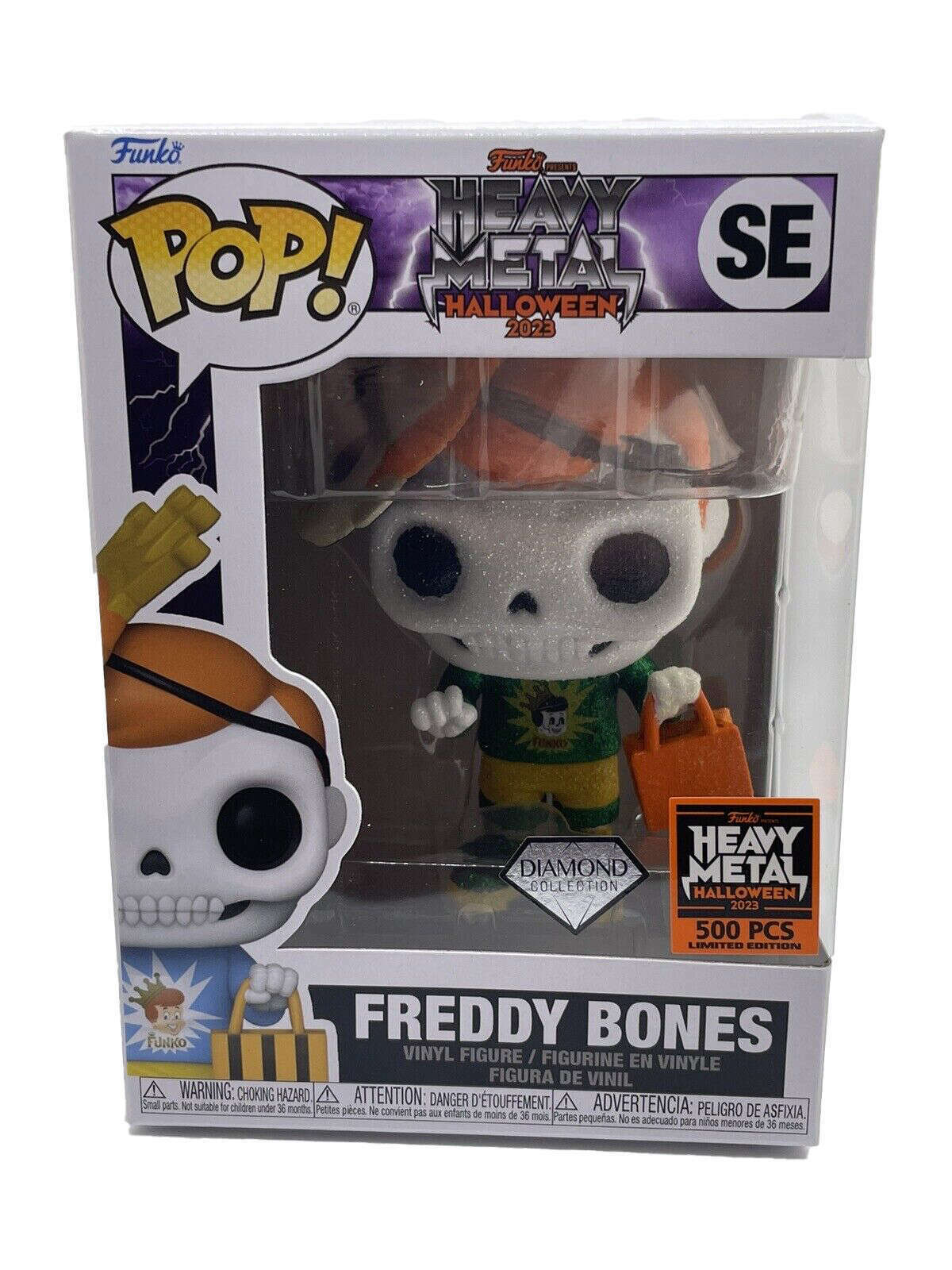 ✨新品✨BONEZ ボーンズ　500体限定　フィギュア　数量限定品 POP! POP! Heavy Metal Halloween 2023 - Freddy Bones (Diamond) 500