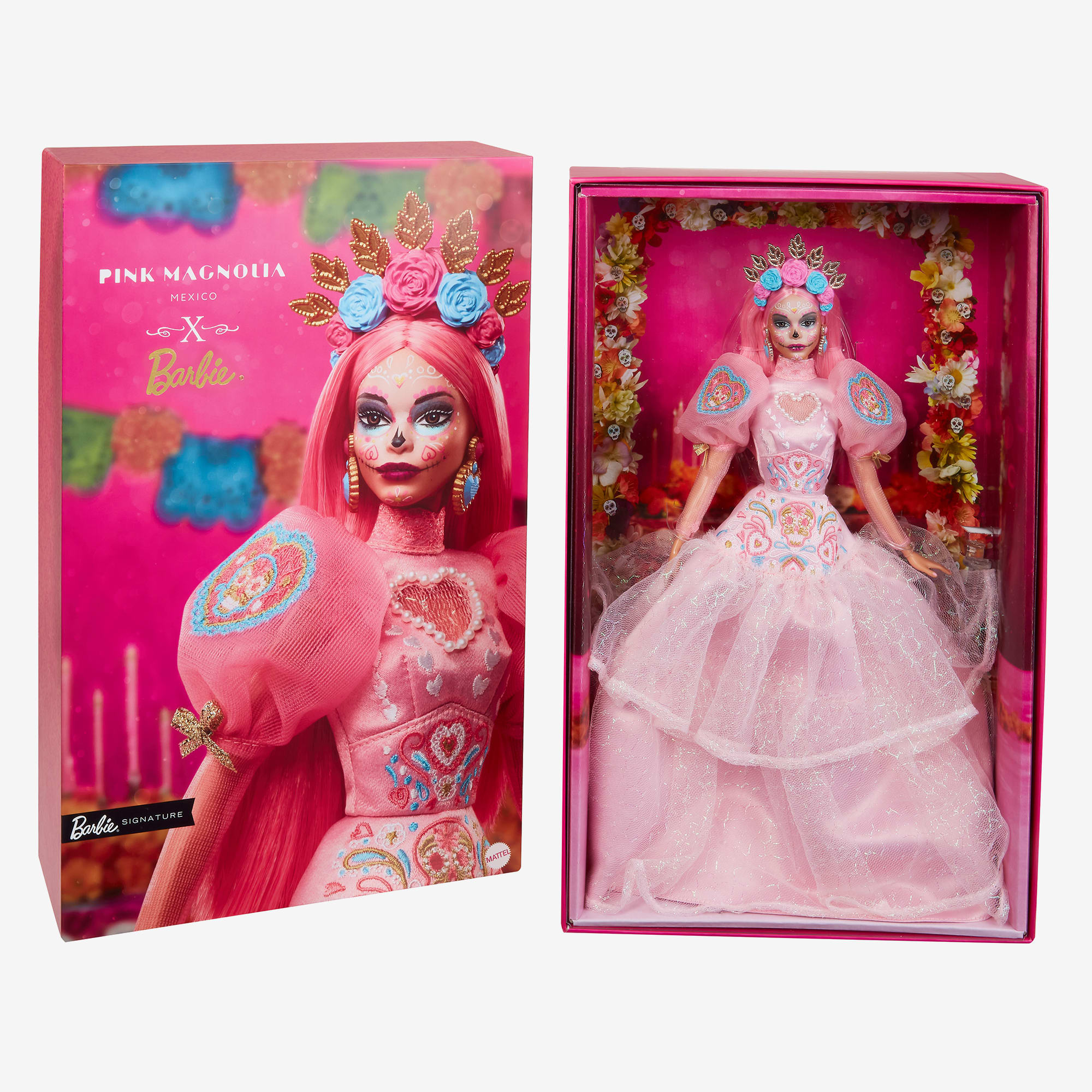 2023 Dia De Muertos Barbie x Pink Magnolia Doll