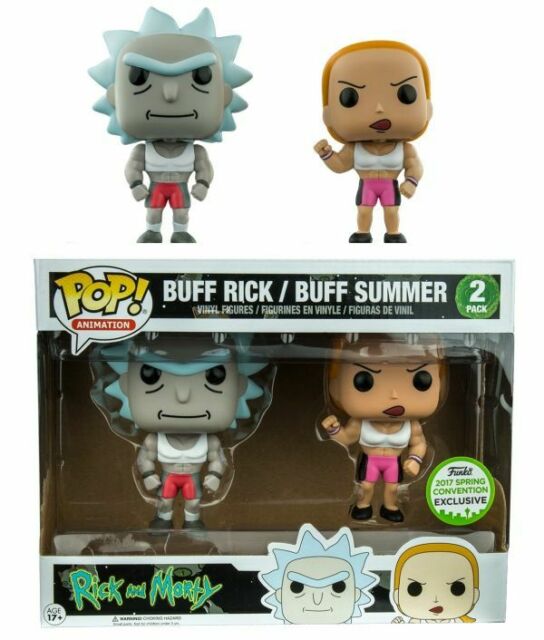 Funko POP! Animation: Rick & Morty - Buff Rick Buff Summer ECCC 2017