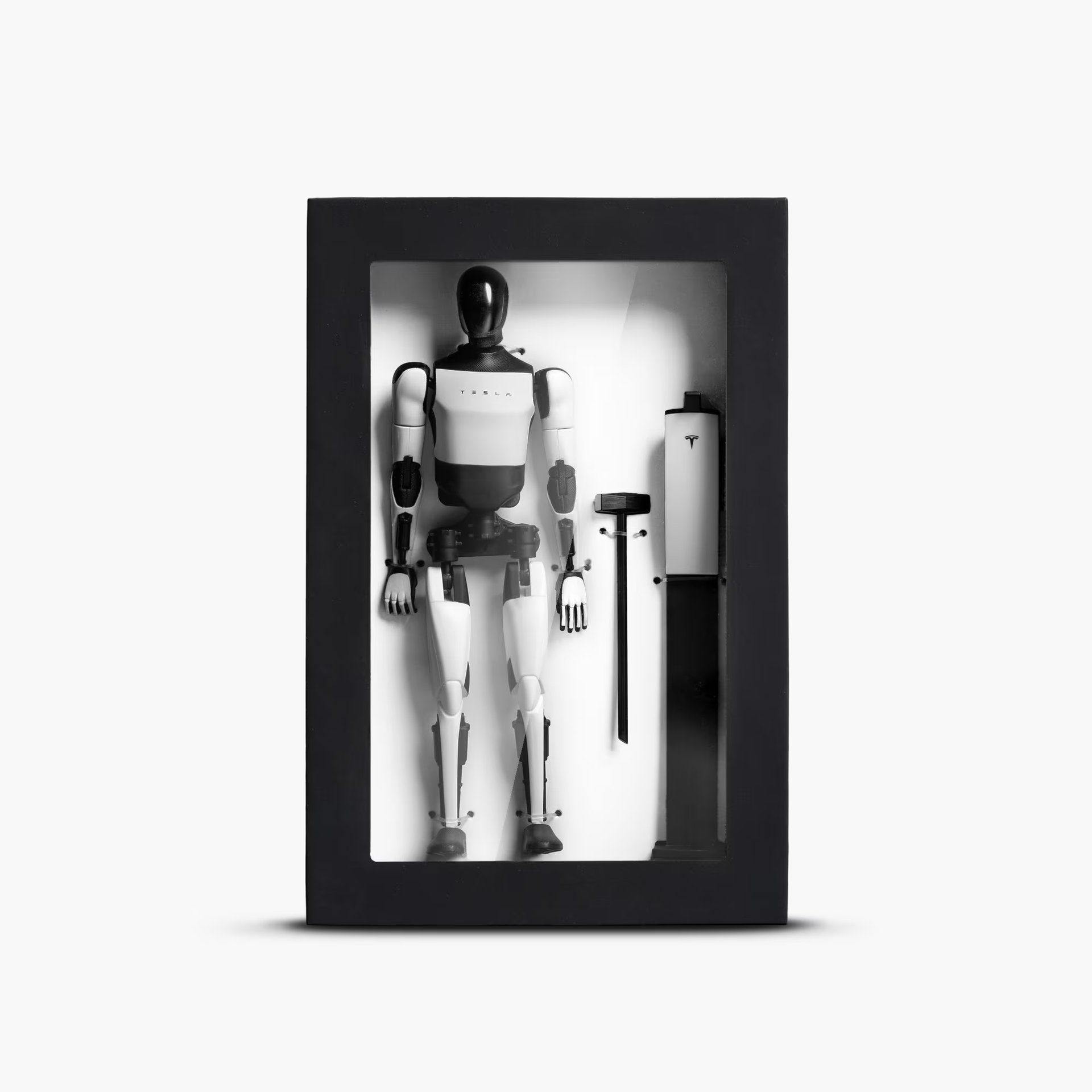 【ダイナー限定】TESLA Bot アクションフィギュア 黒 Tesla Diner Exclusive Black Optimus roBot Figure IN HAND