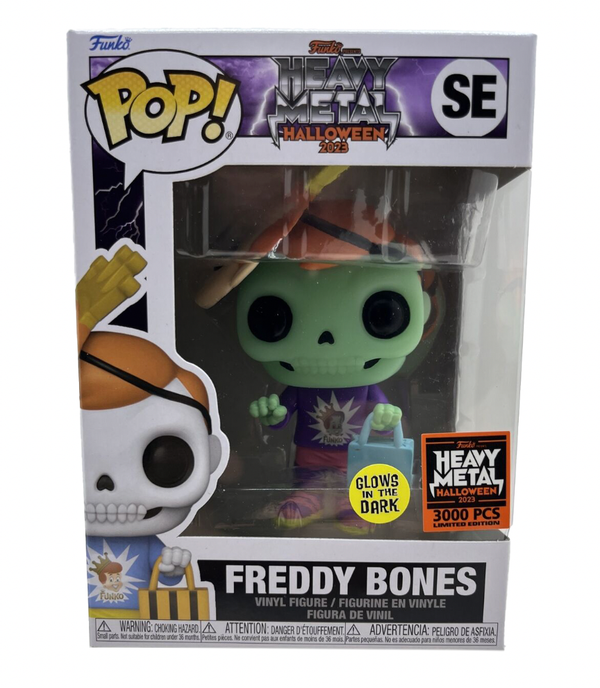 POP! Heavy Metal Halloween 2023 - Freddy Bones (Green Glow) 3000 Pcs.