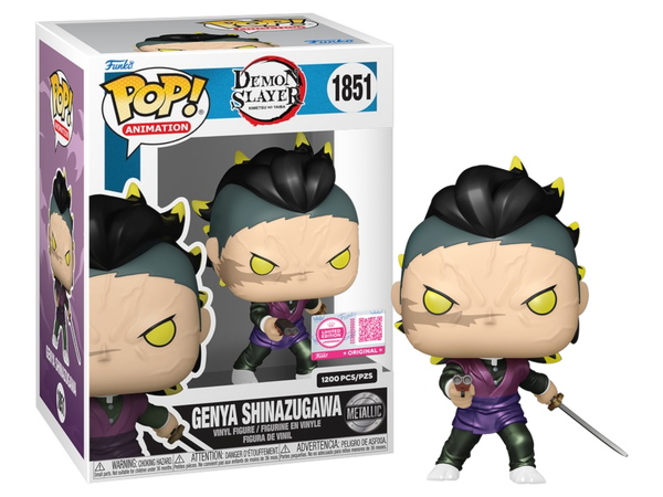 POP! Animation: Demon Slayer: Kimetsu no Yaiba - Genya Shinazugawa (Metallic) Limited Edition 1200 Pcs.