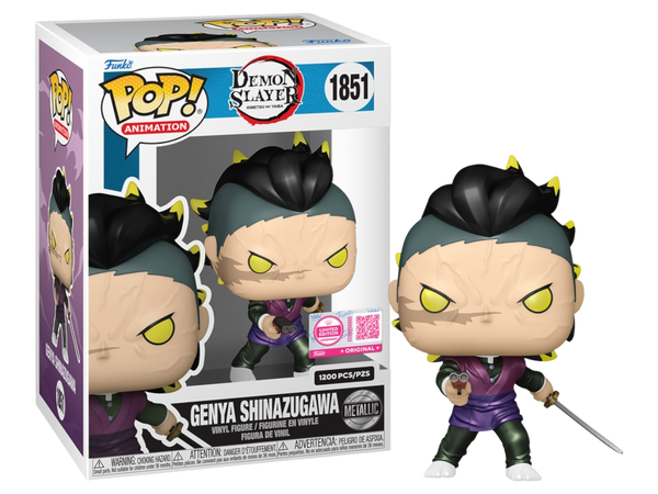 POP! Animation: Demon Slayer: Kimetsu no Yaiba - Genya Shinazugawa (Metallic) Limited Edition 1200 Pcs.