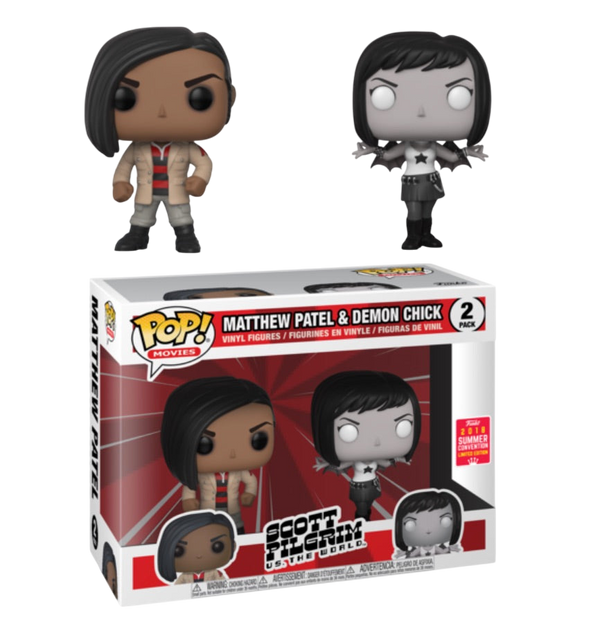 POP! Movies: Scott Pilgrim vs. the World - Matthew Patel & Demon Chick (2-Pack) [Summer Convention]