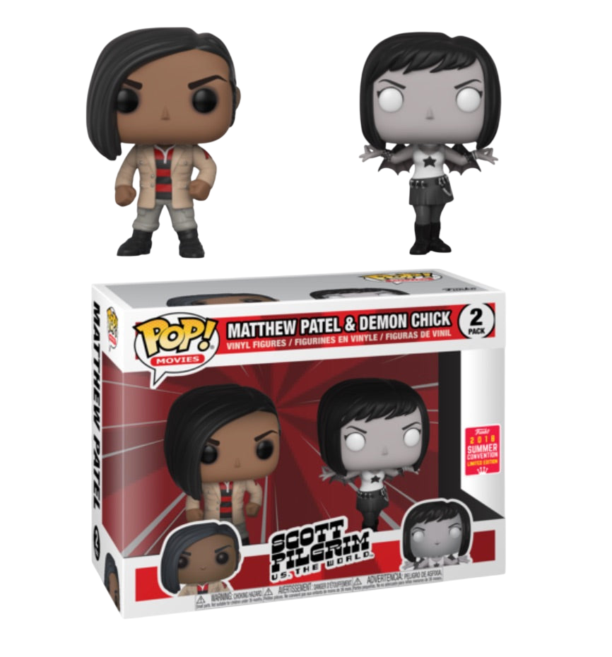 POP! Movies: Scott Pilgrim vs. the World - Matthew Patel &amp; Demon Chick (2-Pack) [Summer Convention]