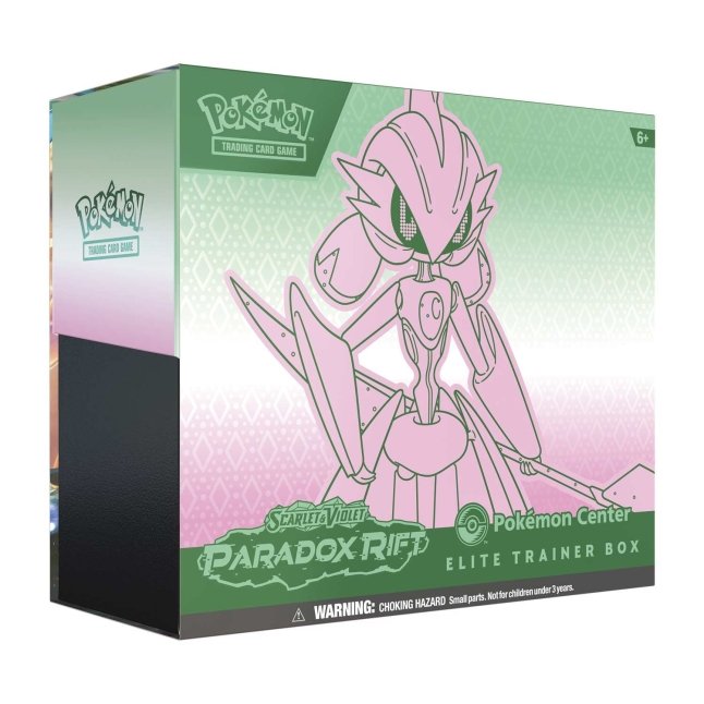 Pokémon TCG: Scarlet &amp; Violet-Paradox Rift Pokémon Center Exclusive Elite Trainer Box (Iron Valiant)