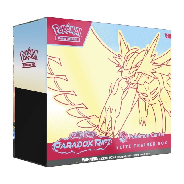 Pokémon TCG: Scarlet &amp; Violet-Paradox Rift Pokémon Center Exclusive Elite Trainer Box (Roaring Moon)