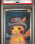 Pokemon x Van Gogh - Pikachu w/ Grey Felt Hat - PSA 9