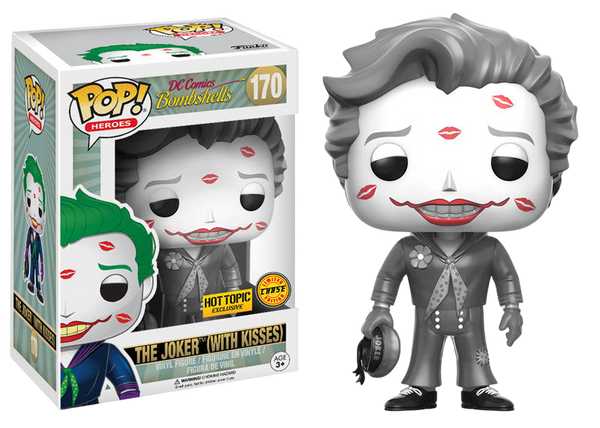 POP! Heroes: Batman - The Joker (with Kisses) Chase (Damaged)