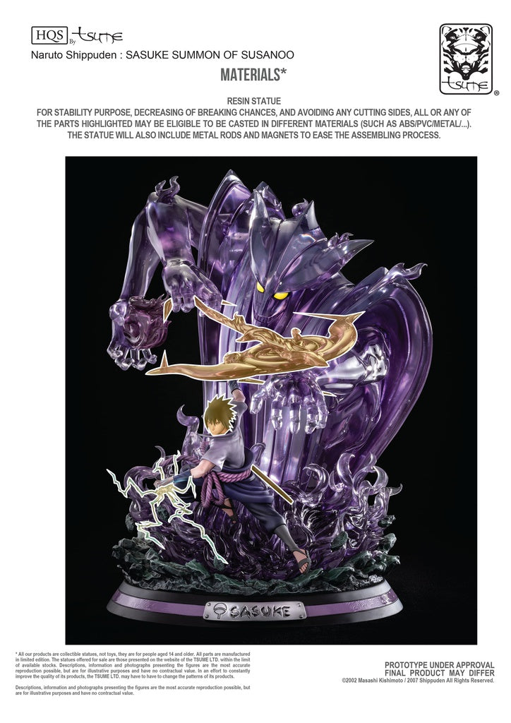 Naruto - Tsume HQS - Sasuke Uchiha Susanoo Limited Edition Resin Statue 1/8 Scale