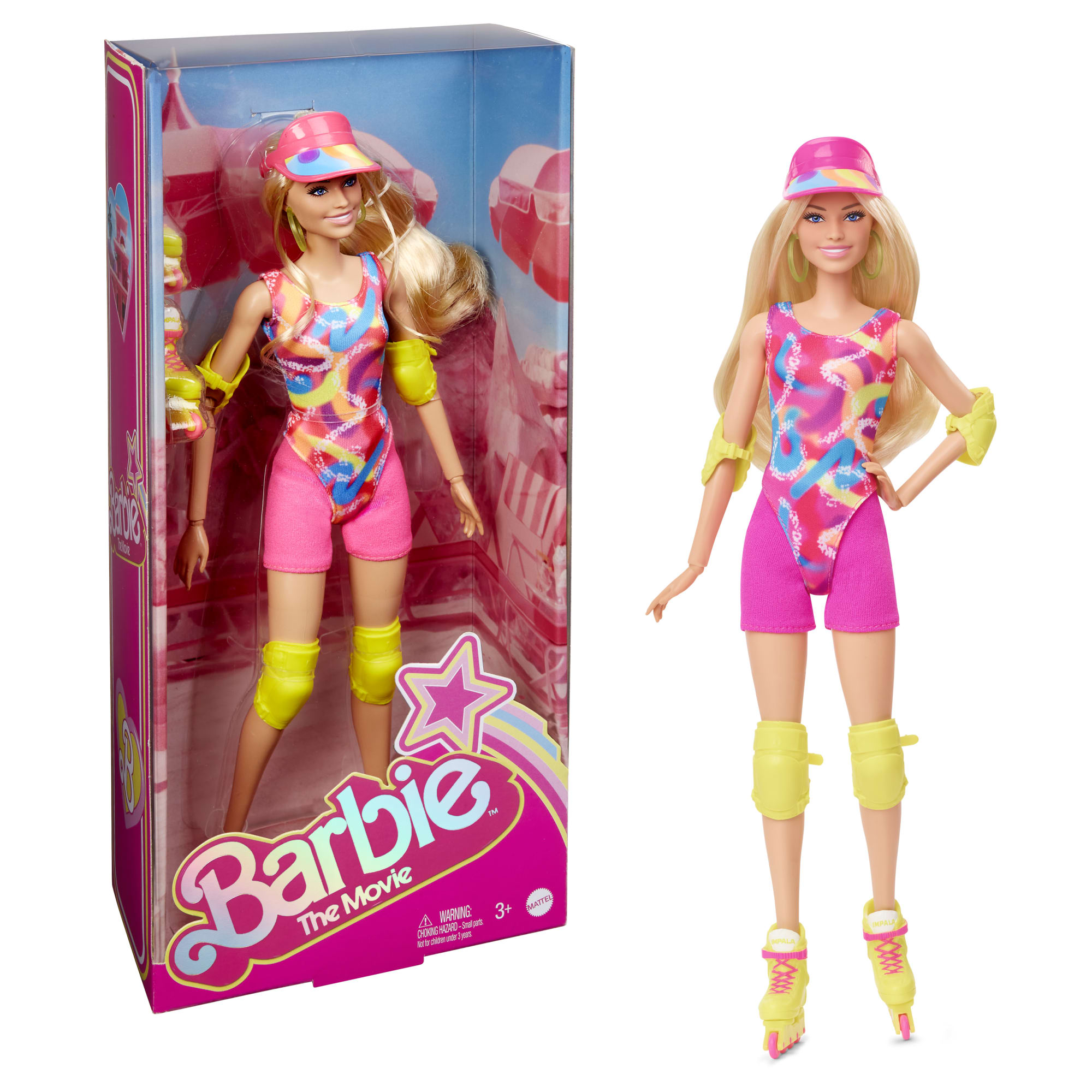 Barbie the Movie Collectible Doll, Margot Robbie As Barbie In Inline Skating Outfit (Exclusive)