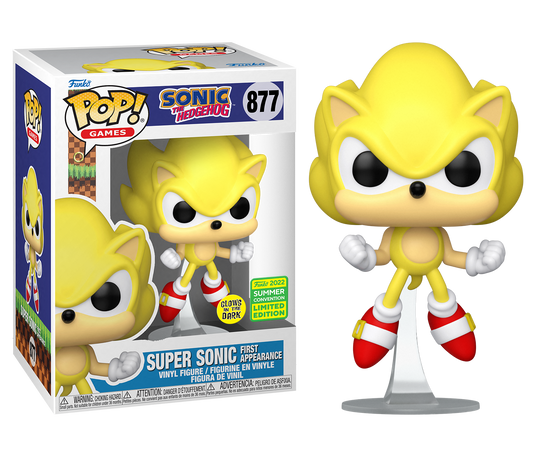 POP! Games: Super Sonic First Appearance (Glow In The Dark) (SDCC 2022 Shared Sticker)