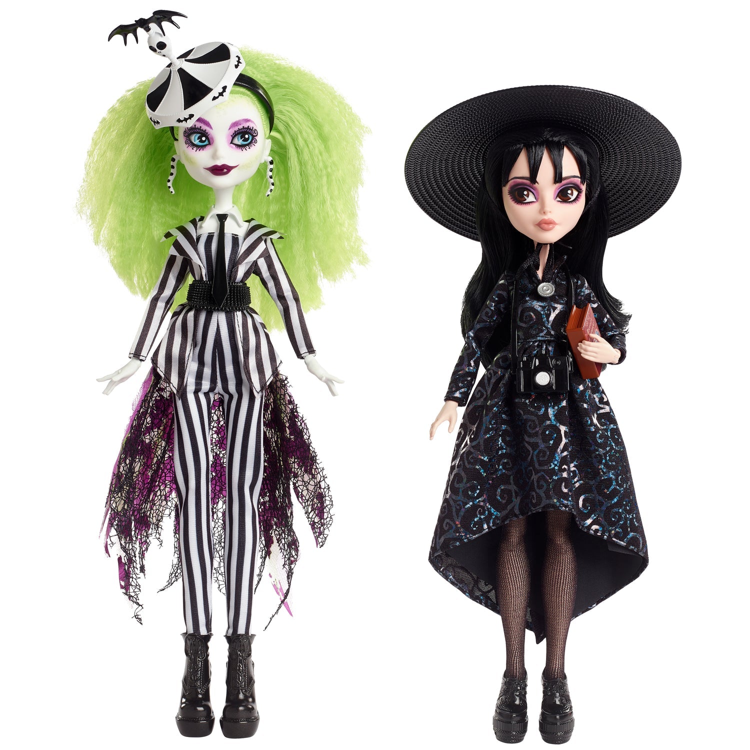 Beetlejuice &amp; Lydia Deetz Monster High Skullector Doll 2-Pack