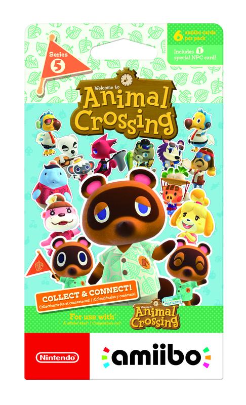 Animal Crossing - Amiibo Cards Series 5 (1 Pack of 6 Cards)