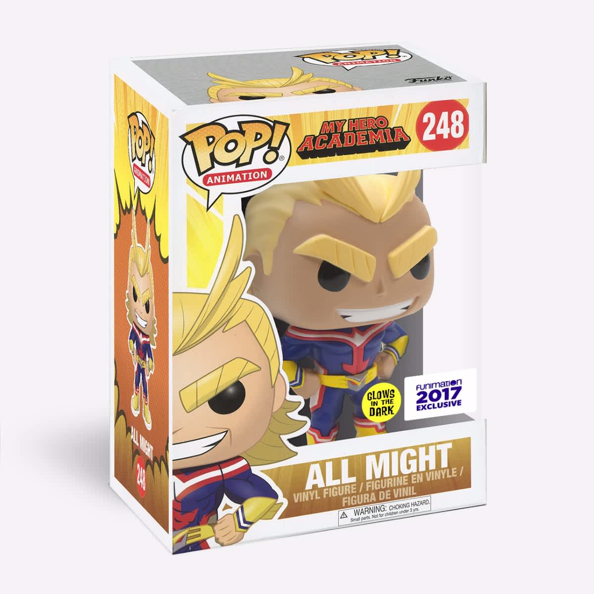 Funko POP! Animation: My Hero Academia - All Might (Glow In The Dark) Funimation Exclusive