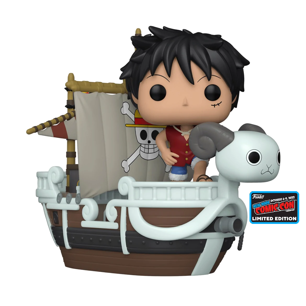 POP! Rides Super Deluxe: One Piece - Luffy with the Going Merry! (New York Comic Con 2022 Sticker)